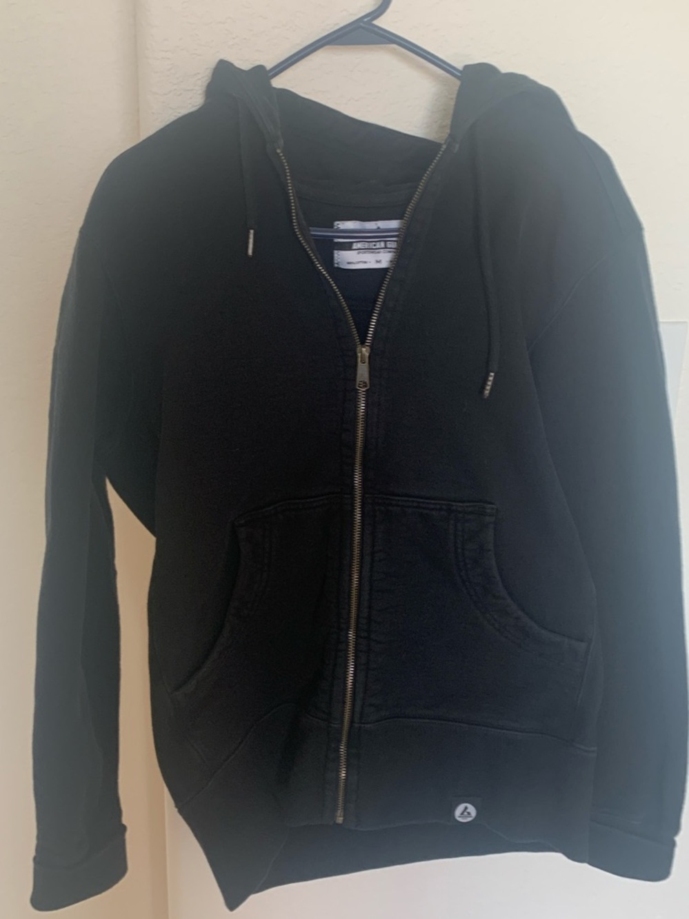 American Giant Black Men’s Full-Zip Hoodie Medium